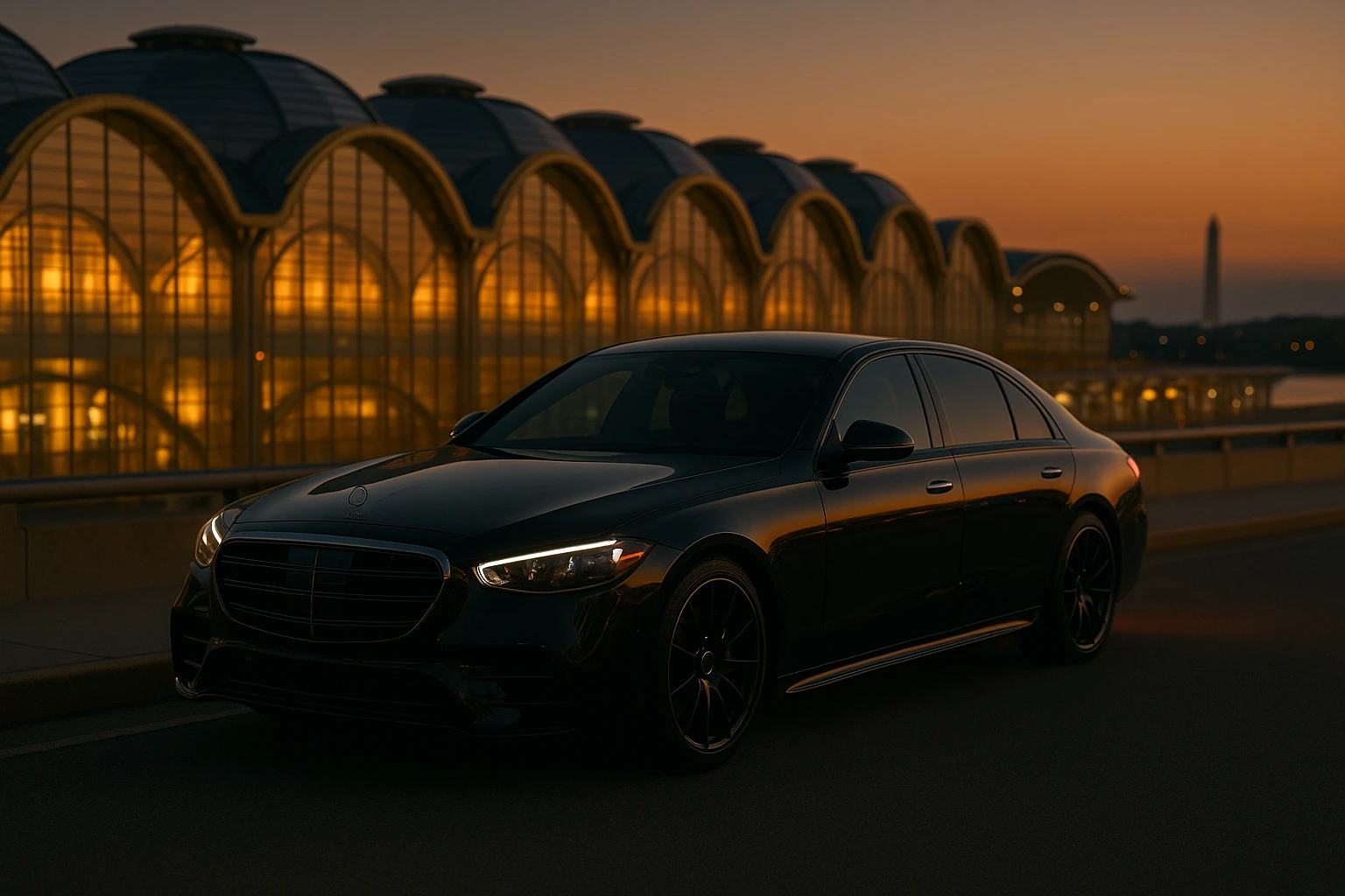 Monarch black car chauffeur service at Reagan National (DCA)