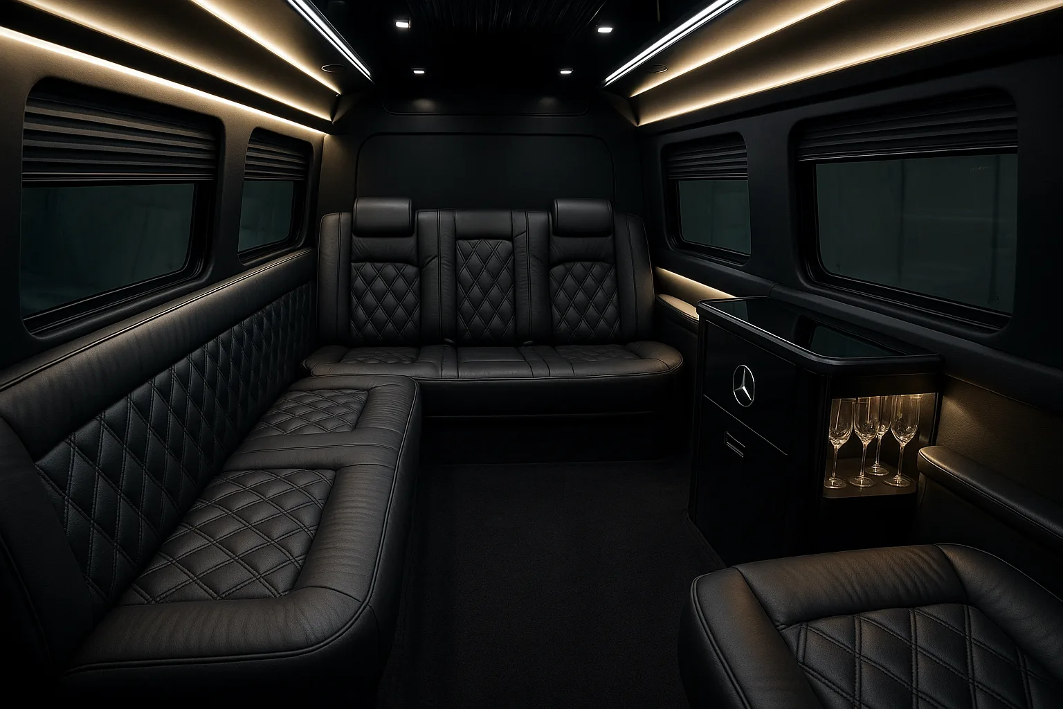Mercedes-Benz Sprinter Limousine Room to settle