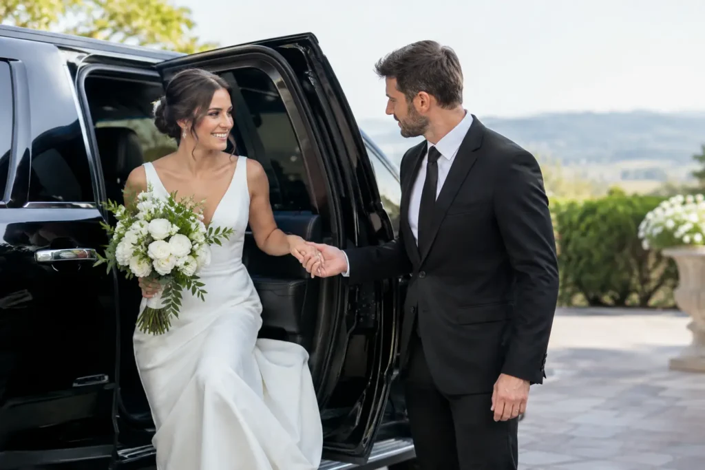 When Should Wedding Transportation Arrive?